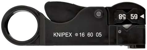 Knipex 166005SB Odizolovač koaxiálních kabelů 105mm