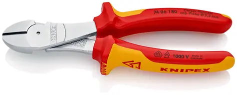 Knipex 7406180 Kleště boční štípací izolované 180mm / 1000V VDE