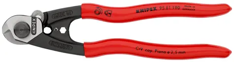 Knipex 9561190 Nůžky na kabely a drátěná lana 190mm