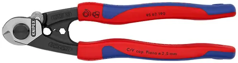 Knipex 9562190 Nůžky na kabely a drátěná lana 190mm