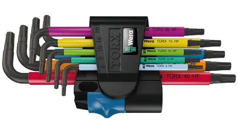 WERA 967|9 TX Multicolour HF 1 / Sada zástrčných klíčů s přidržovací funkcí
