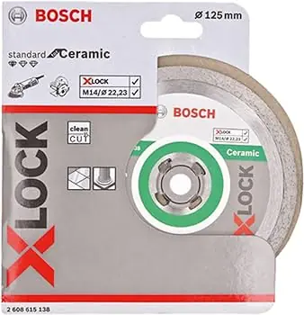 BOSCH Standard for Ceramic 2608615138 / Diamantový kotouč / X-LOCK / 125x22.23 mm / Šířka řezu 1.6 mm