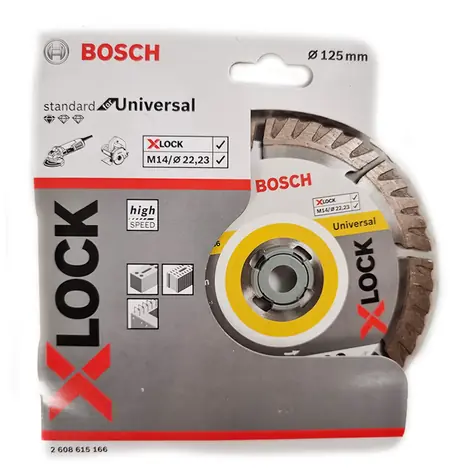 BOSCH Standard for Universal 2608615166 / Diamantový kotouč / X-LOCK / 125x22.23 mm / Šířka řezu 2.0 mm / 10mm