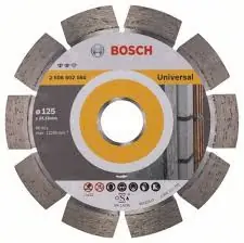 BOSCH Expert for Universal 2608602565 / Diamantový kotouč / 125x22.23 mm / Šířka řezu 2.2 mm / 12mm