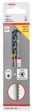 BOSCH CYL-5 2608588144 / Vrták do betonu / Rozměry 6 x 50 | 100 mm