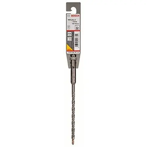 BOSCH SDS-plus-5 1618596167 / Dvoubřitý vidiový vrták do kladiv / Rozměry 6 x 100 | 165 mm