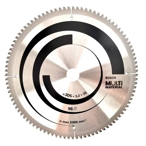 BOSCH Multi Material 2608640453 / Pilový kotouč univerzální pro pokosové pily / 305x30 mm / Šířka řezu 3.2 mm / 96 zubů  / doprodej