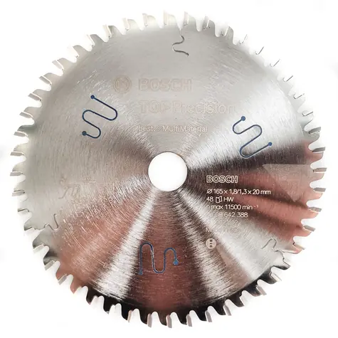 BOSCH Top Precision Best for Multi Material 2608642388 / Pilový kotouč / 165x20 mm / Šířka řezu 1.8mm / 48 zubů