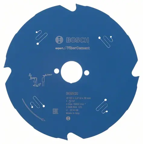 BOSCH Expert for Fiber Cement 2608644125 / Pilový kotouč na sádrokarton / 190x30 mm / Šířka řezu 2.2mm / 4 zuby