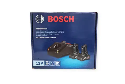 BOSCH 1600A01B20 / Startovací sada / 2x GBA 12V 6 Ah + GAL 12V-40
