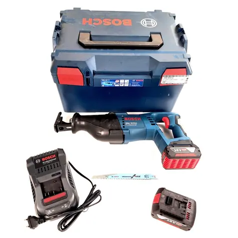 BOSCH GSA 18 V-LI / Aku Pila ocaska / 18V / 2x5.0Ah / 2700 z-min / výška zdvihu 28 mm / L-BOXX