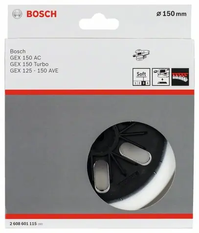 BOSCH 2608601115 / Brusný talíř / Průměr 150 mm / měkký