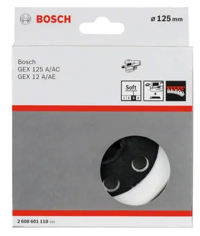 BOSCH 2608601118 / Brusný talíř / Průměr 125 mm / měkký