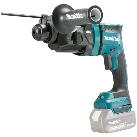 Makita DHR182ZU / Aku Kombinované kladivo / 18V / SDS-plus / 1350 ot-min / 5000 úderů-min / 1.7 J / bez Aku