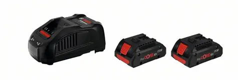 Bosch Sada nabíječky GAL 1880 CV a baterií ProCORE18V / 2x 4.0 Ah / 18V | 8A / Li-Ion / 1600A016GF