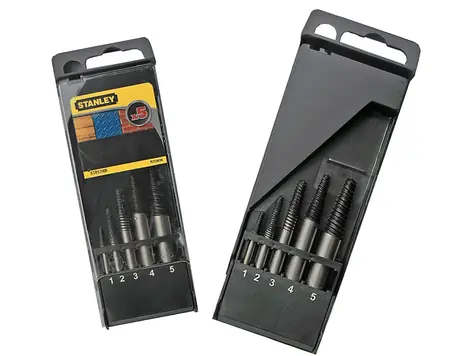 Stanley STA57000 / Vytahováky zalomených šroubů / průměr 1-2-3-4-5mm / 5ks