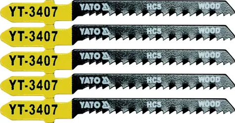 YATO List pilový do přímočaré pily 75 mm na dřevo TPI13 5 ks