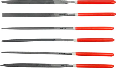 YATO Sada pilníků jehlových 3x140 mm 6 ks 