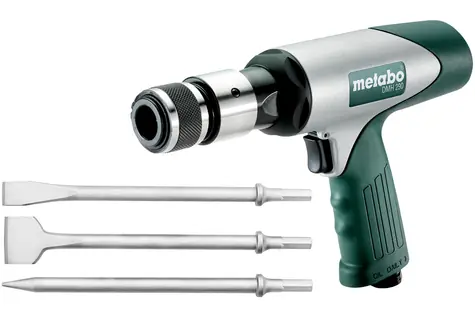 Metabo DMH 290 Set / Pneu Sekací kladivo / Tlak 6.2 bar / upínání 10mm šestihran / 2.900 příklepů-min