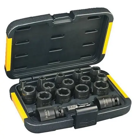 DeWalt DT7506 / sada 17ks nástavců pro rázové utahováky / redukce z 1|4