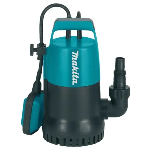 Makita PF0300 / Kalové čerpadlo / 300W / Kapacita 140 l-min / samonasávací výška 7 m / max. průměr pevných částic 5 mm