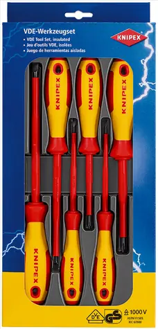 Knipex 002012V01 Šroubováky izolované 6ks / 1000V VDE