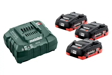 Metabo Set Akumulátor + nabíječka / 18V / 4.0 Ah / LiHD / 3ks
