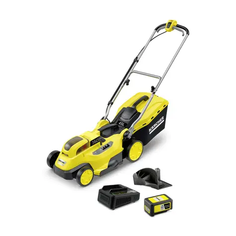 Kärcher LMO 18-36 AKU set / Aku Sekačka na trávu / 18V / šířka záběru 36 cm / koš 45 l / Baterie + nabíječka