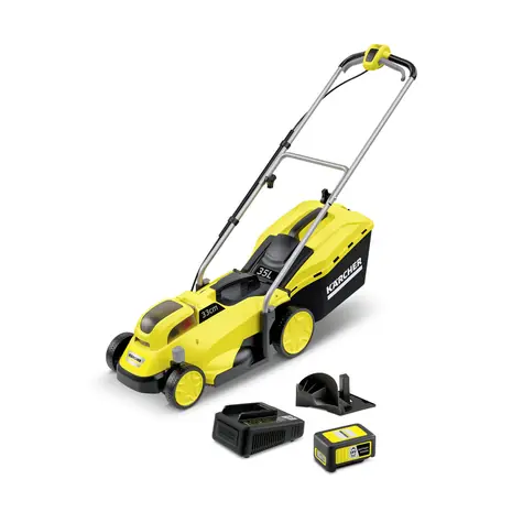 Kärcher LMO 18-33 AKU set / Aku Sekačka na trávu / 18V / šířka záběru 33 cm / koš 35 l / Baterie + nabíječka