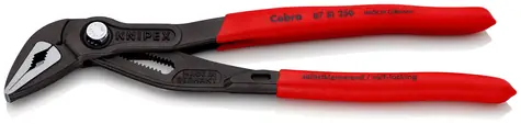 Knipex Cobra ES 87 51 250 SB Obzvláště štíhlé kleště na vodní čerpadla 250mm / 19 pozic 