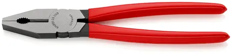 Knipex 03 01 250 EAN Kombinované kleště 250mm / polotvrdý drát: 3.8mm / tvrdý drát: 2.5mm / měděný kabel: 15mm & 25mm2