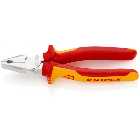 Knipex 02 06 180 Silové kombinované VDE kleště 180mm / tvrdý drát:2.5mm / strunový drát:2mm / měděný kabel: 11.5mm&16mm2