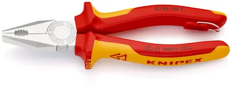 Knipex 03 06 180 T Kombinované VDE kleště s připevňovacím okem 180mm