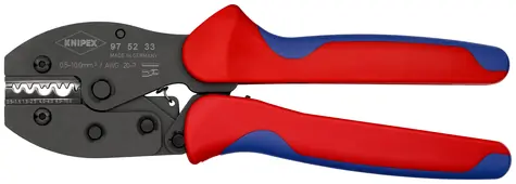 Knipex PreciForce 97 52 33 Lisovací kleště 220mm / 0.5 - 10.0 mm2 / AWG 20-7 / Hnízd: 4