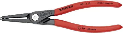 Knipex 48 11 J2 Precizní kleště pro pojistné kroužky pro vnitřní kroužky v otvorech 180mm / 19-60mm / hroty: 1.8mm