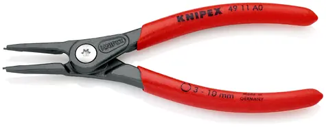 Knipex 49 11 A0 Precizní kleště pro pojistné kroužky pro vnější kroužky na hřídelích 140mm / 3-10mm / 0.9mm