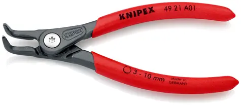Knipex 49 21 A01 Precizní kleště pro pojistné kroužky pro vnější kroužky na hřídelích 130mm / 90° / 3-10mm / 0.9mm