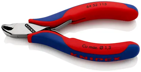 Knipex 64 52 115 Čelní štípací kleště se šikmými břity pro elektroniku 115mm / 27°
