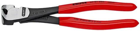 Knipex 67 01 160 Silové čelní štípací kleště 160mm  / drát měkký:4.5mm / polotvrdý:3.4mm / tvrdý :2.5mm / strunový: 2mm