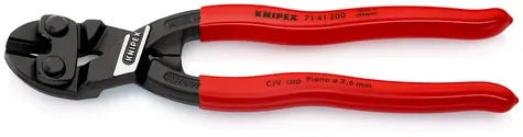 Knipex CoBolt 71 41 200 Kompaktní pákové kleště 200mm / 20°/ měkký:6mm / polotvrdý:5.2mm / tvrdý:4mm 
