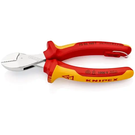 Knipex X-Cut 73 06 160 T Kompaktní kleště na štípání drátu VDE s připevňovacím okem 160mm 