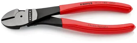 Knipex 74 21 200 Silové boční štípací kleště 200mm / 25° / polotvrdý: 4.2mm / tvrdý: 3mm / strunový: 2.5mm