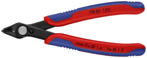 Knipex Electronic Super Knips 78 81 125 Boční štípací kleště 125mm / měkký: 0.2 - 1.6mm / polotvrdý:1.2mm