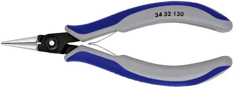 Knipex 34 32 130 Přesné přidržovací kleště na elektroniku - kulaté 135mm / délka čelistí:23.7mm