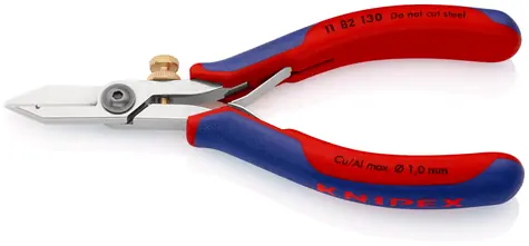 Knipex 11 82 130 Kleště na odstranění izolace pro elektroniku 140mm / 0.03 - 1.0mm / 0.01 - 0.75mm2