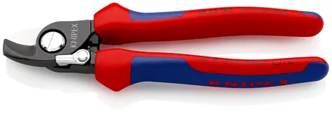 Knipex 95 22 165 Kabelové nůžky s otevírací pružinou 165mm / 15mm / 50mm2 / AWG 1|0