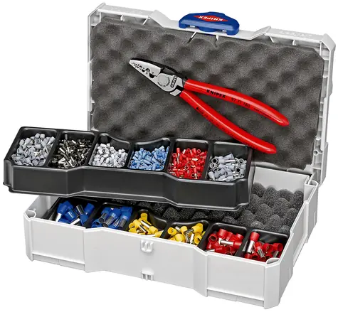 Knipex 97 90 06 Lisovací sortiment pro dutinky + kleště
