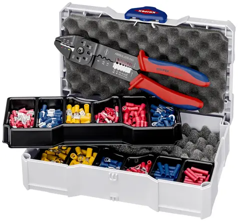 Knipex 97 90 26 Lisovací sortiment pro kabelové spojky + kleště