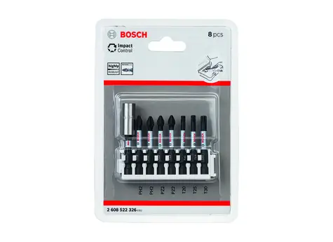 BOSCH 2608522326 / sada bitů / PH 2 | PZ 2 | T 20 | T 25 | T 30