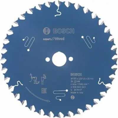 BOSCH Expert for Wood 2608644022 / Pilový kotouč / 165 x 2.6 mm / 20mm / 24 zubů